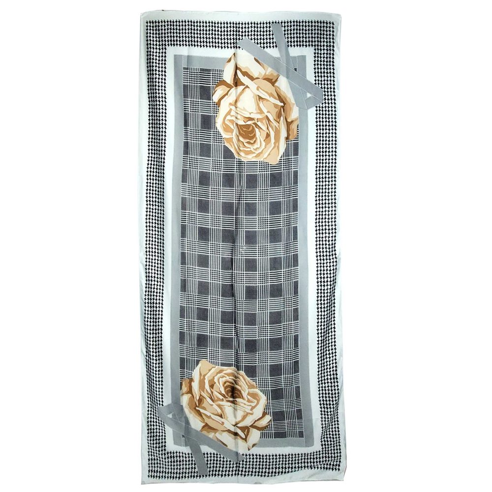 NWT Long Soft Scarf 34"x69" Rectangle Silk Feeling 100% Shawl Wrap 0255